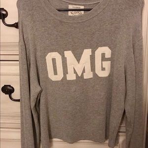 super soft “OMG” sweater